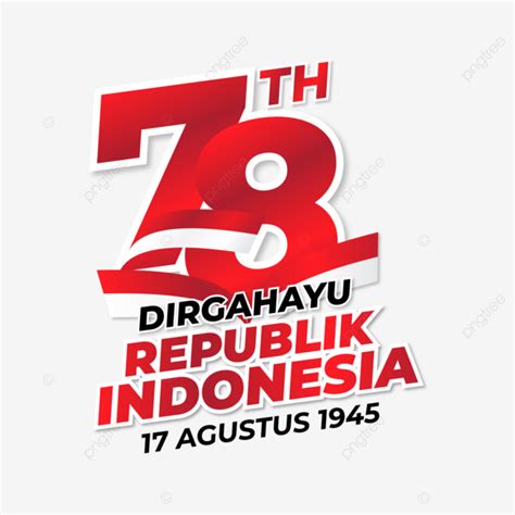 Gambar Hut Ri 78th Happy Republik Indonesia 17 Agustus 2023 Vektor ...