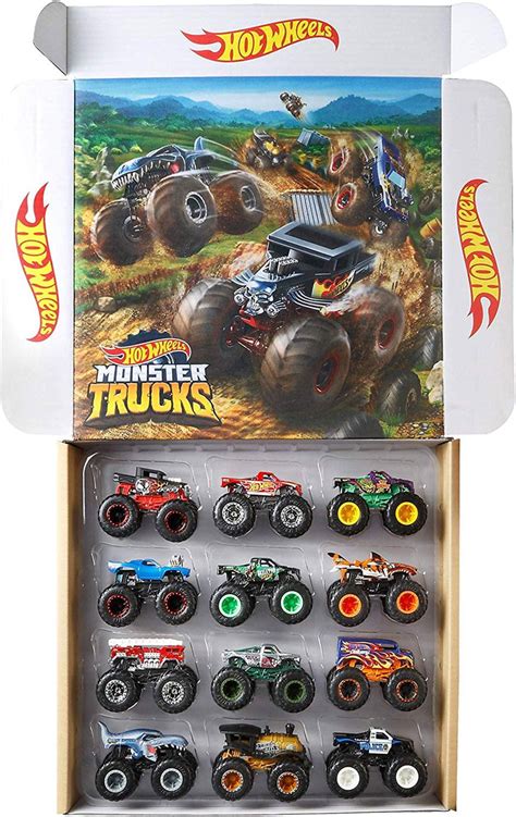 Hot Wheels Monster Trucks Ultimate Chaos! Die-Cast Car 12-Pack ...