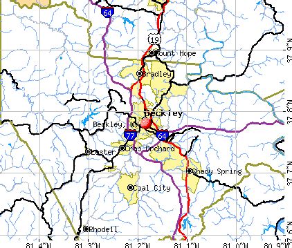 Beckley West Virginia Map | Draw A Topographic Map