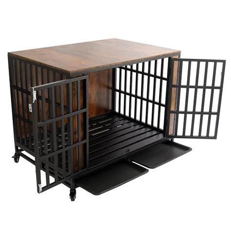 Buy Heavy Duty Dog Crate, Furniture Style Dog Crate for Large Dogs 42 ...