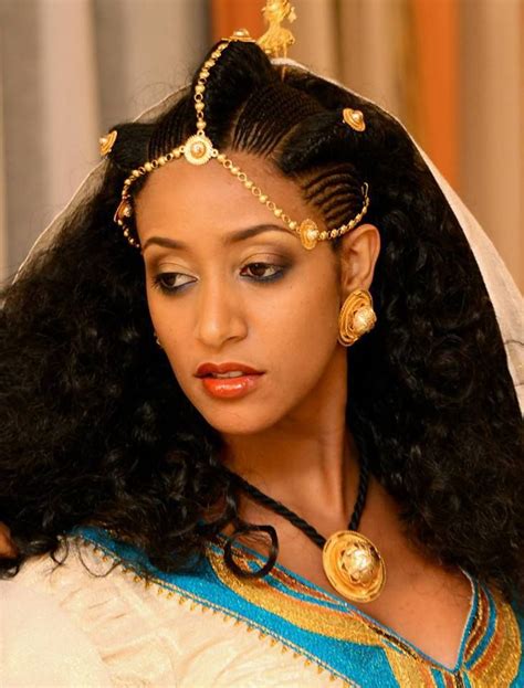 Ethiopian actress and film director Amleset Muchie wearing traditional ...