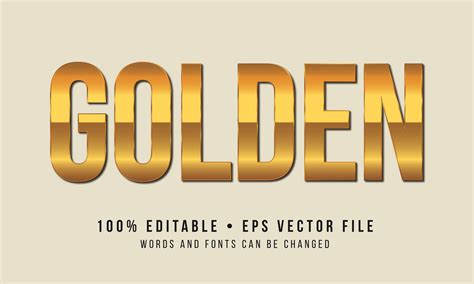 Golden Vector Text Effect Design Graphic by Pixel Bytes · Creative Fabrica