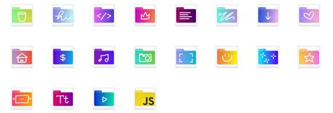 Rainbow Folder Icon at Vectorified.com | Collection of Rainbow Folder ...