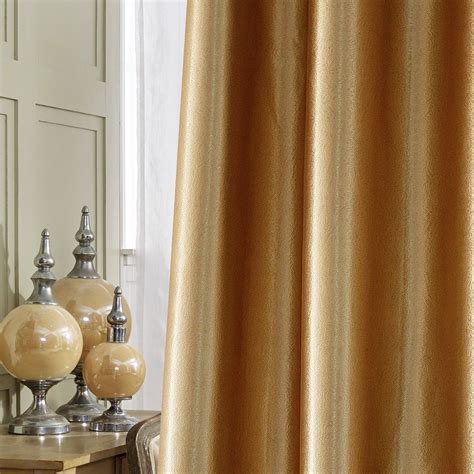 KoTing Gold Curtains for Living Room Gold Blackout Bedroom Drapes ...