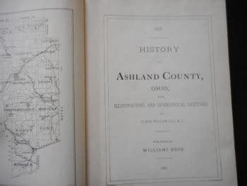 HISTORY OF ASHLAND COUNTY OHIO