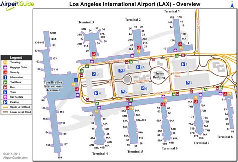 Lax terminal map - Lax airport terminal map (California - USA)