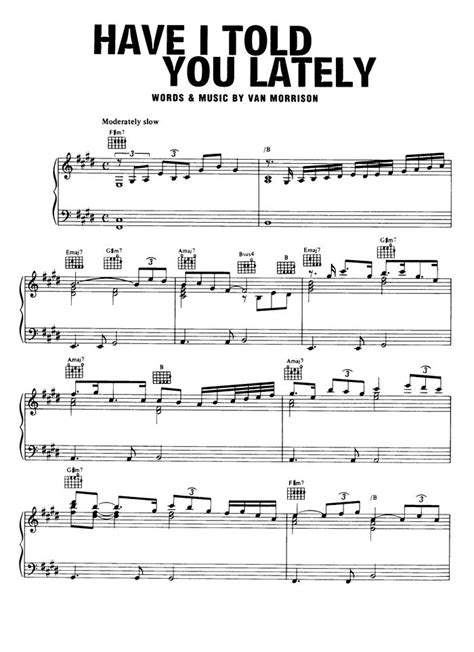 Van morrison have i told you lately sheetsdaily free sheet music by Van ...