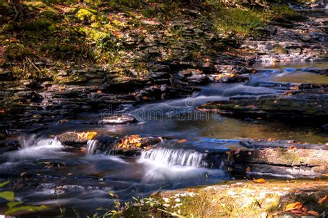 Serene Waterfall at the Portland Japanese Garden Stock Image - Image of ...