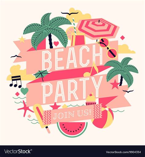 Beach Party Poster. Download a Free Preview or High Quality Adobe ...