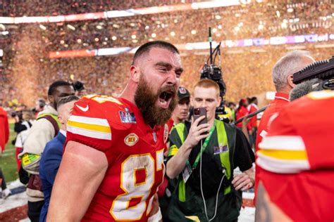 Mics Caught What Travis Kelce Said To Roger Goodell After Super Bowl ...