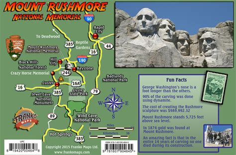 Mt Rushmore National Memorial Card – Franko Maps