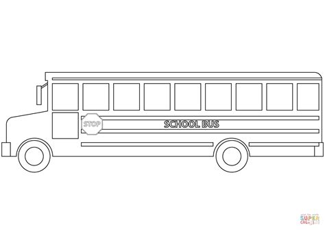 Skolbuss Målarbok | Gratis Målarbilder att skriva ut