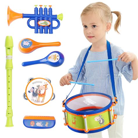 iPlay, iLearn Toddler Musical Instruments Toys, Kids Drum Set, Baby ...