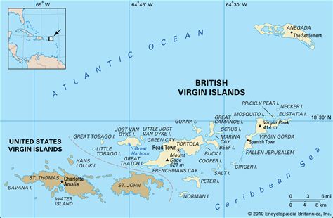 Map British Virgin Islands - Map Of The World