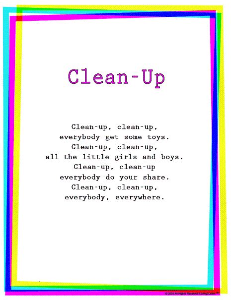 clean up song - Yahoo Image Search Results | Classroom songs ...