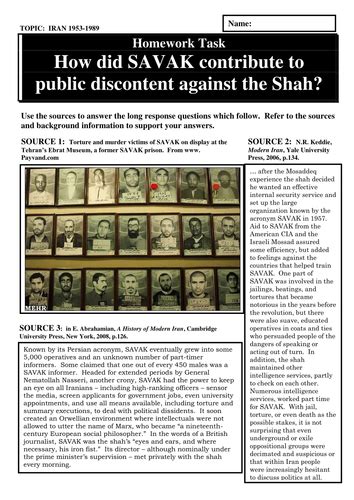 How did SAVAK contribute to public discontent against the Shah ...