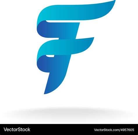 Letter f logo Royalty Free Vector Image - VectorStock