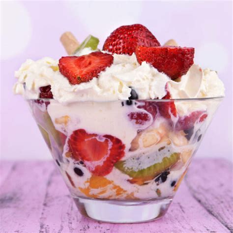 Fruit Salad with Ice Cream - Virily