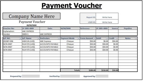 Payment Voucher Templates | 17+ Free Printable Word, Excel & PDF ...