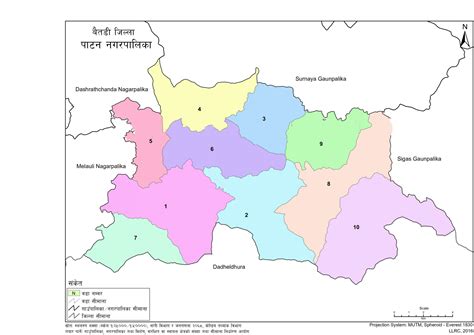 Map of Patan Municipality, Baitadi, Nepal – Nepal Archives