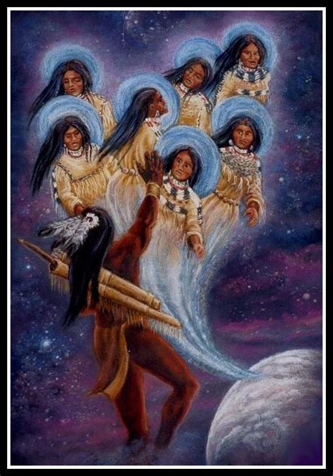 Greek Mythology: “The Pleiades”. | Native american paintings, Native ...