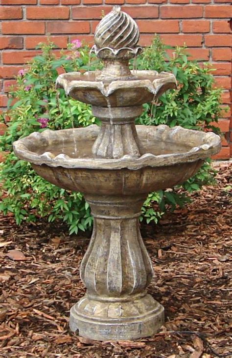 Solar Bird Bath Fountain 2 Tier | 4 Finishes | Dry Run Protection