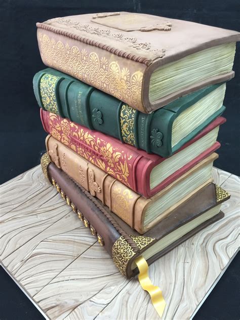 Vintage Books Cake - CakeCentral.com