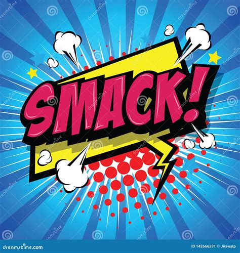 Smack! Comic Speech Bubble, Cartoon. Vector Illustration ...