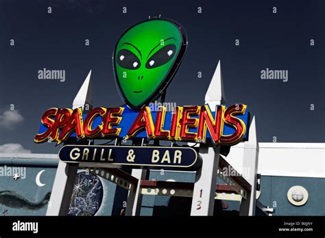 Space Aliens Cafe Bar Bismarck North Dakota USA Stock Photo - Alamy