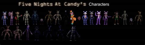 Five Nights At Candy's Characters by jakobmiller2000 on DeviantArt