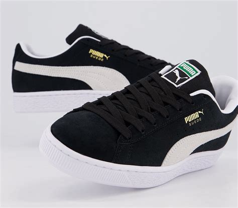 Puma Suede Classic Xxi Jr Trainers Puma Black White - Sneaker damen