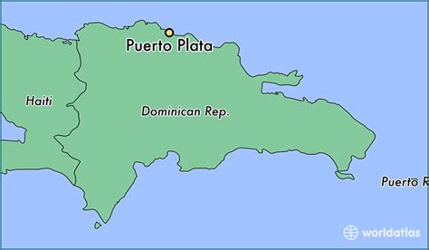 Puerto Plata Map Dominican Republic - Cities And Towns Map