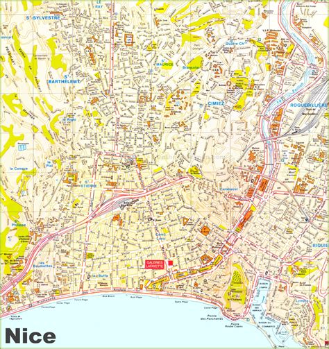 Nice tourist map - Ontheworldmap.com