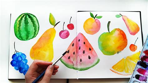 WatermelonPainting- Summer Fruit By Mahsa Watercolor Artist ...