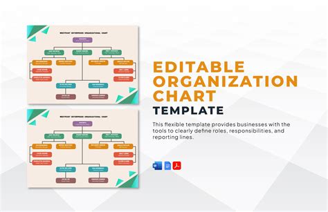 Editable Organization Chart Template in Word, PDF - Download | Template.net