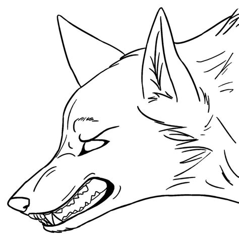 Angry wolf lineart by akokolupe on DeviantArt