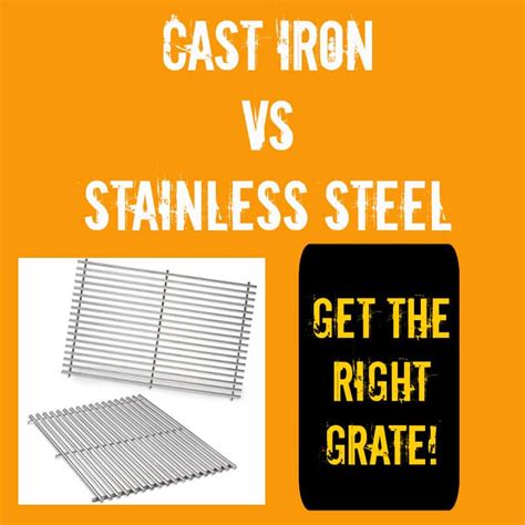 Cast Iron vs Stainless Steel Grill Grates {No Contest!}