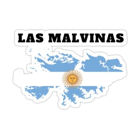 "Las malvinas argentina flag map" Sticker for Sale by Jeangel97 ...