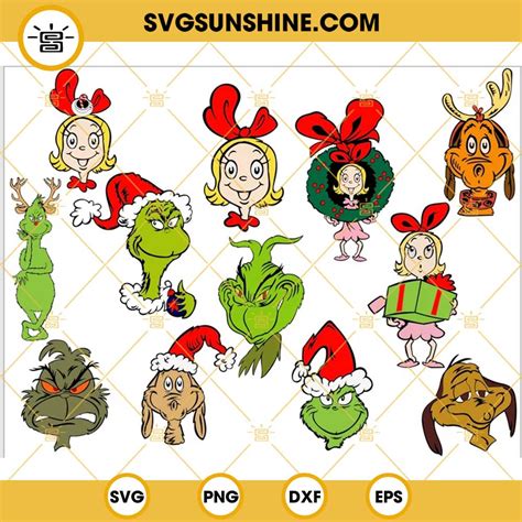 The Grinch SVG Bundle, Grinch SVG, Cindy Lou Who SVG, Max Dog SVG ...