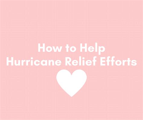 How to Help Hurricane Relief Efforts - Aspire to Wander