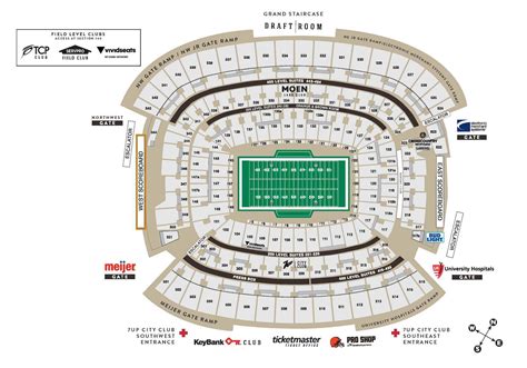 Seating & Maps | Cleveland Browns Stadium