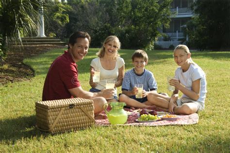 Family Having Picnic In Park. Stock Image - Image: 2046171