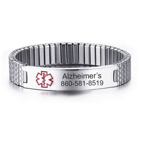 Women's Medical Alert Stretch Bracelet | Engraved Medical Jewelry