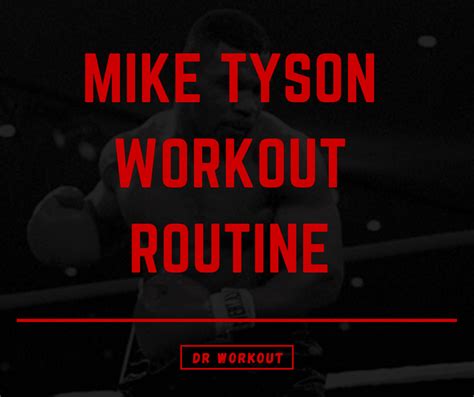 Mike Tyson Workout Routine | Dr Workout