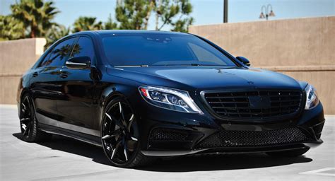 Mean Black Mercedes S-Class on Custom Wheels — CARiD.com Gallery