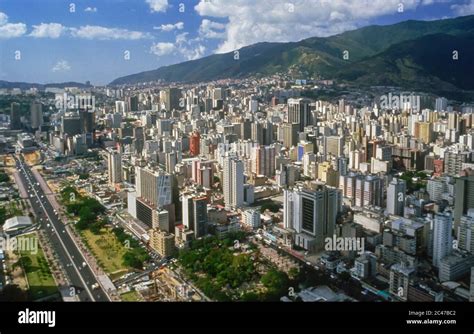 CARACAS, VENEZUELA - Skyline of densley populated downtown Caracas ...