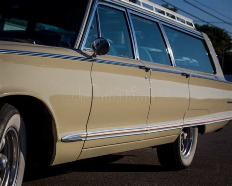 Antique Station Wagon Interior Stock Photo - Image of radio, steering ...