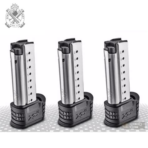 3-PACK Springfield XD-S 9mm 9-Rd Magazine w/ X-Tensions XDS09061 ...