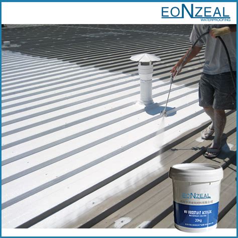 Acrylic Waterproof Coating For Metal Roof - EONZEAL Construction ...