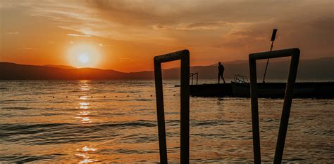 Sunset at Lake Ohrid on Behance